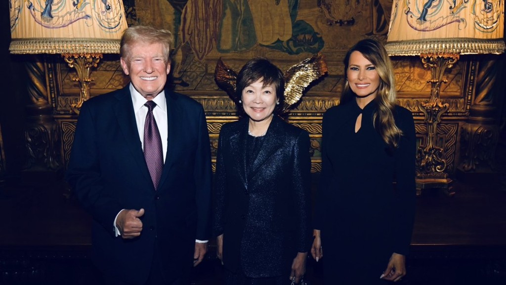 梅拉尼婭公開與安倍昭惠的合照。 Melania Trump / X