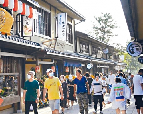 ■商業街模仿日本京都的建築特色。