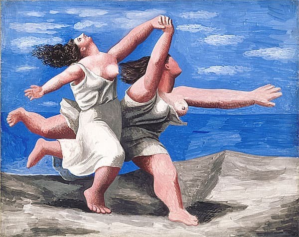 1919–1929年为新古典主义与超现实主义时期。《海边奔跑的两女人》（Two Women Running on the Beach, 1922；法国 巴黎毕卡索美术馆 Musee National Picasso, Paris）