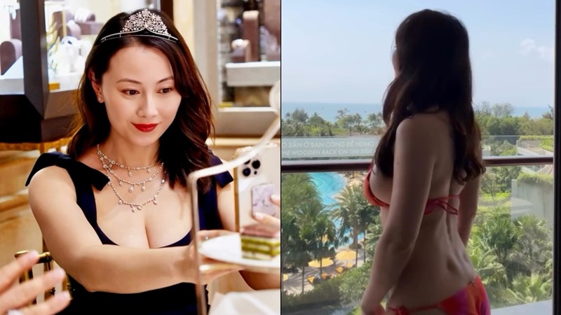 緋聞舊愛鍾培生將成人夫  袁嘉敏盡騷「核彈級上圍」迫爆比堅尼  細碼褲仔僅僅遮住神秘地帶