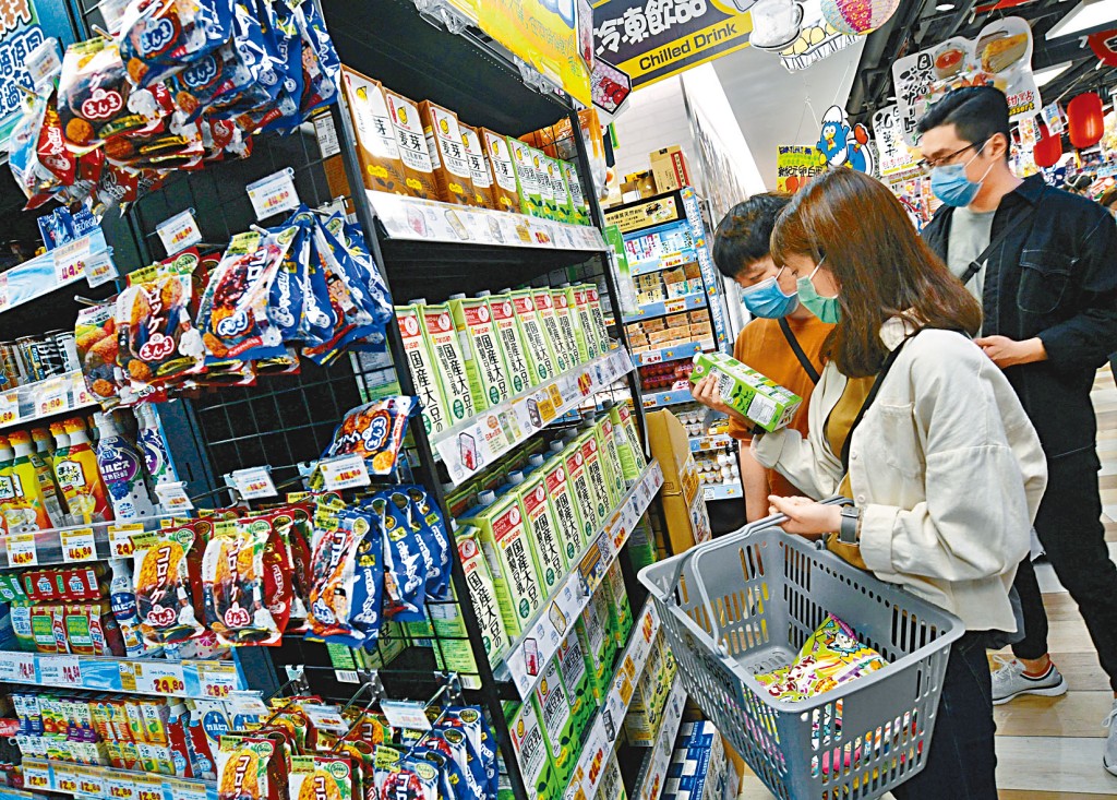 日本當地部分食品預料將於九月份加價,入口本港產品料亦加價。