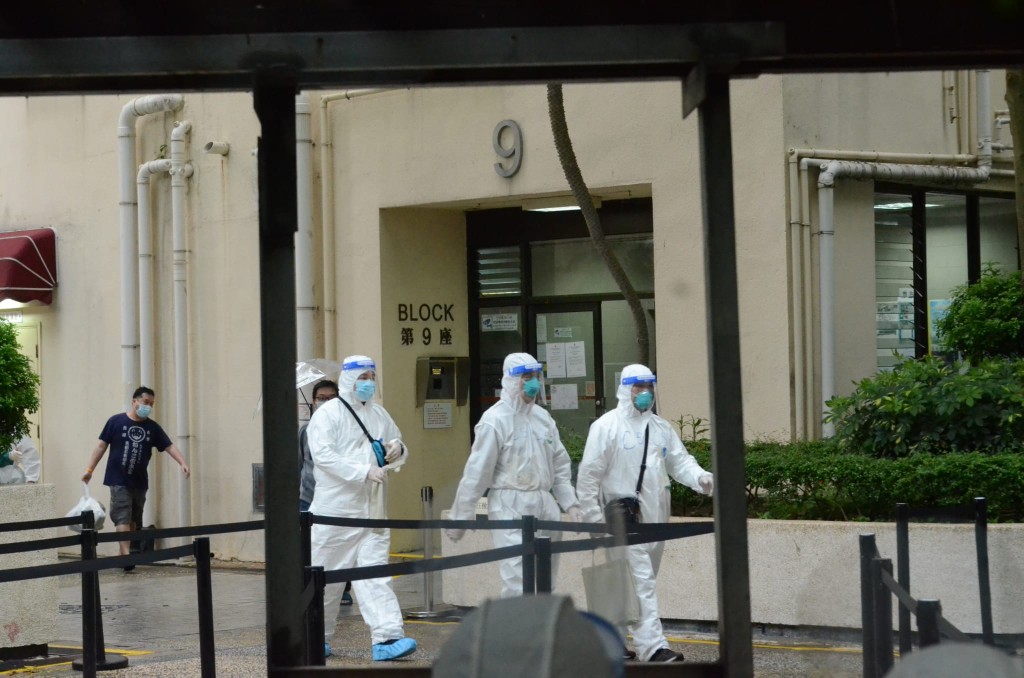 麗晶花園第九座完成圍封，發現4宗陽性個案。