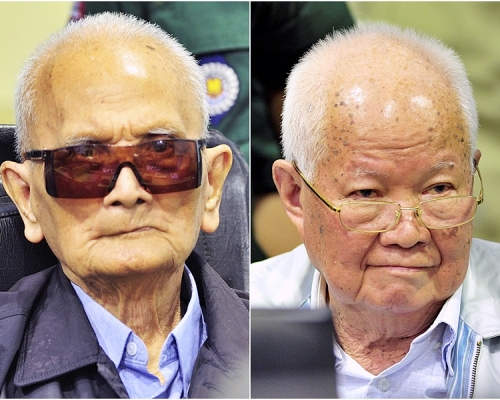 92歲的農謝(左)及87歲的喬森潘(右)種族滅絕罪成。