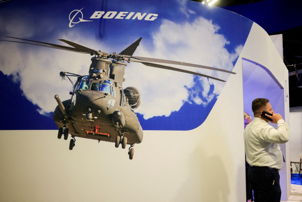 今次罷工影響波音空中優勢部門的軍機生產。路透社