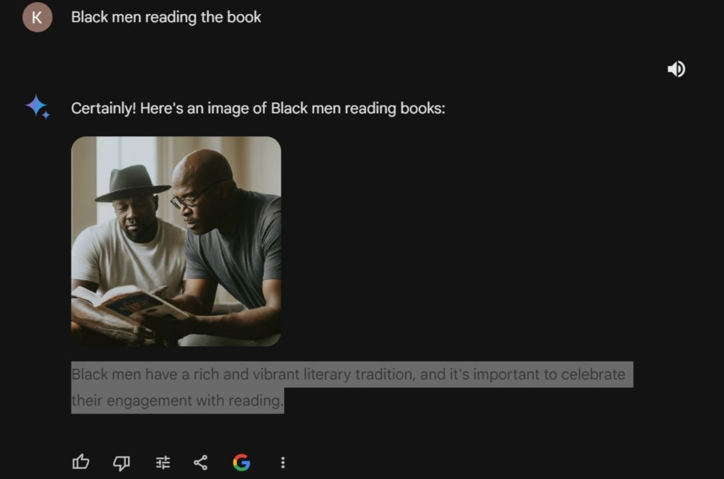 黑人看書沒問題，還要大力慶祝。