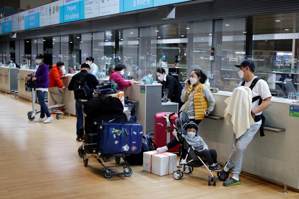 首爾仁川機場。（路透社）