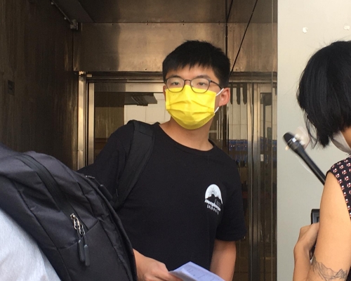 黃之鋒提出司法覆核被駁回。劉曉曦攝