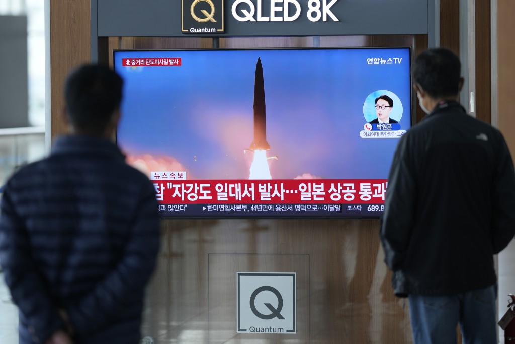 北韩不到两周内进行了6次违反制裁的导弹试射。AP
