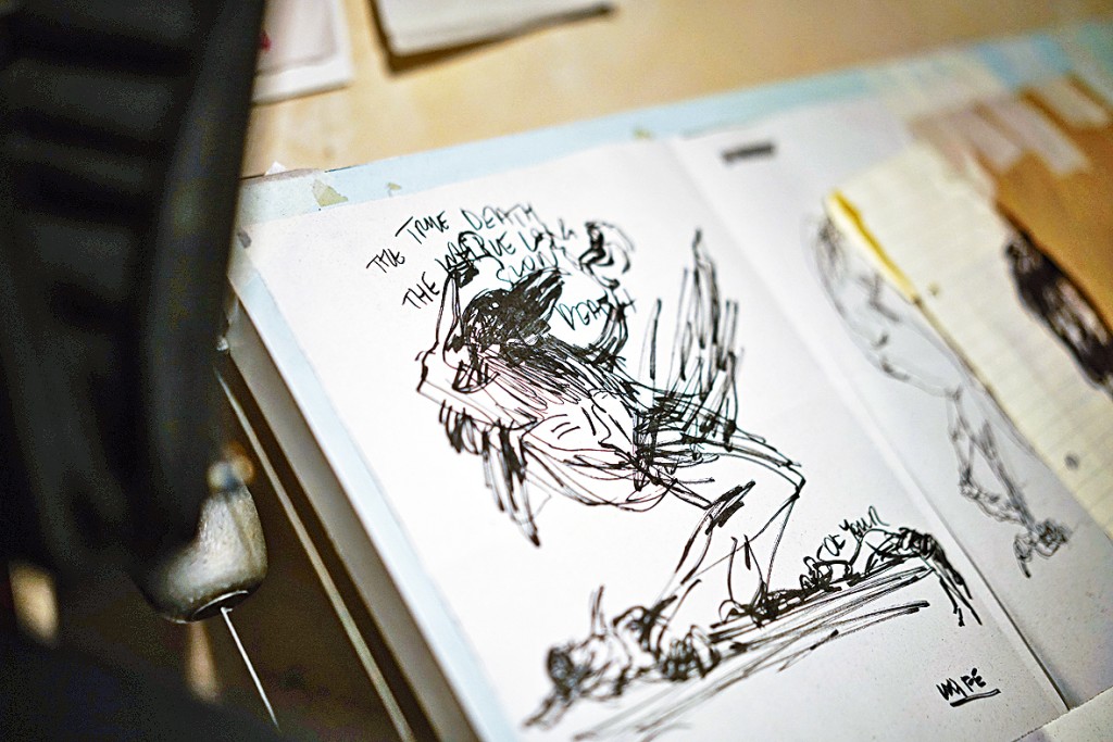 主角埋首繪畫，故事黑暗。