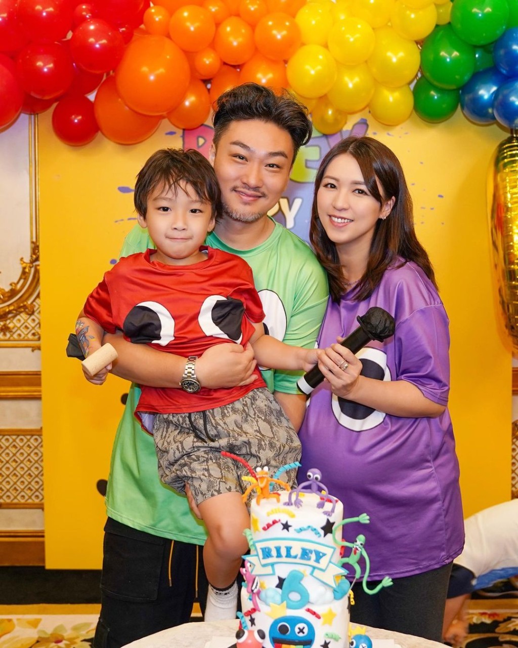 孙慧雪提早为囝囝庆祝6岁生日。