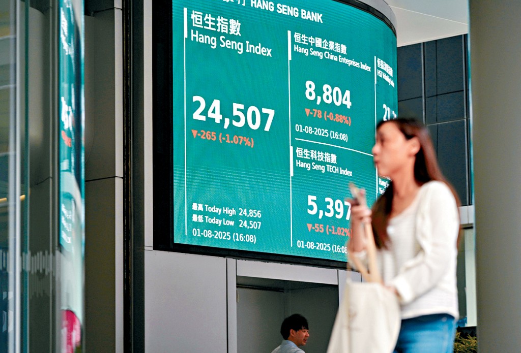 美國非農數據事件衝擊環球金融市場,8月已開局失利的港股,難免要承受更多沽壓。