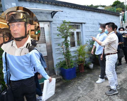 陶輝於清水灣的牌照屋。資料圖片