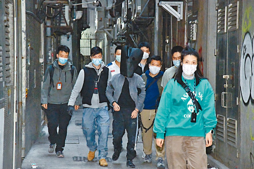 其中一名被捕「貴州幫」匪徒。