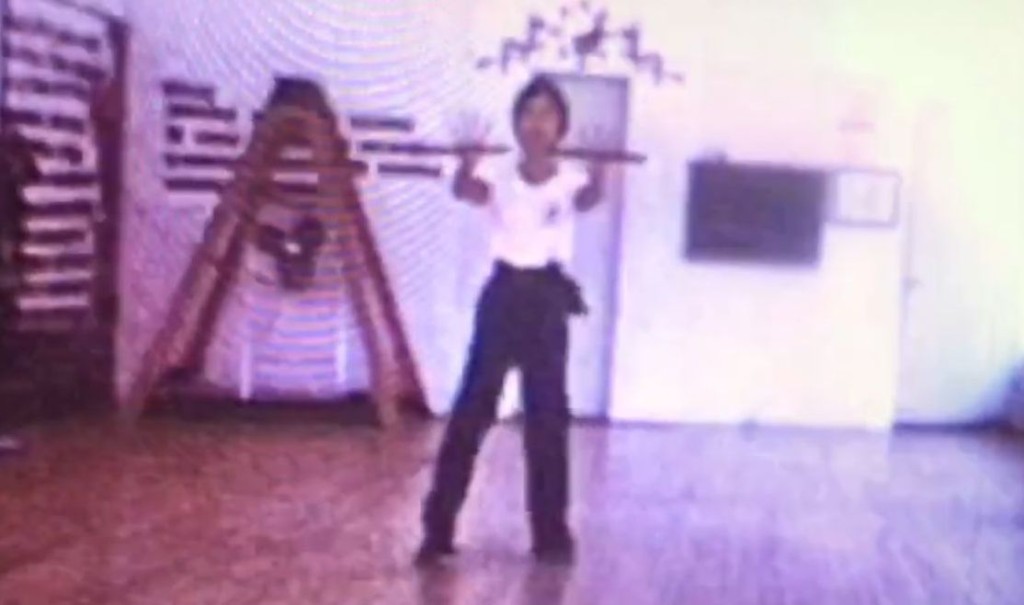 珍貴片段,甄子丹小時候致敬李小龍,耍雙節棍。 珍貴片段,甄子丹小時候致敬李小龍,耍雙節棍。