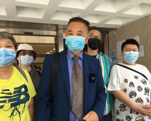 郭卓堅今到高等法院申請司法覆核。劉曉曦攝