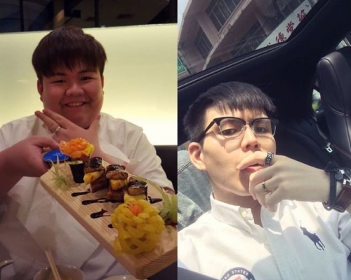 史達龐瘦身前後般若兩人。網圖