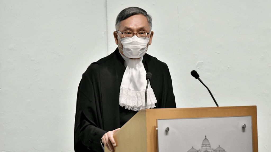 終審法院首席法官張舉能率領司法機構代表團,訪問大灣區城市3日。資料圖片