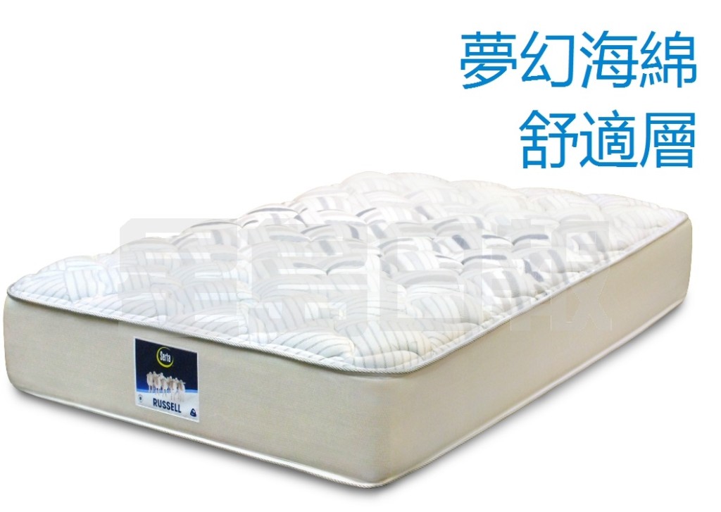 Serta的Vogue床褥採用承托力高的專利Dream Foam 夢幻海綿舒適層，配合專利的Mira-coil「妙而扣」連鎖彈簧支撐系統，並將不同承托力之彈簧分佈在5個區域，以合適的承托力支撐身體不同重要的部位。