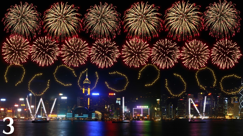 由马会独家赞助的马年烟花汇演将于年初二上演，历时23分钟的烟花在维多利亚港上空绽放，喜迎马年。