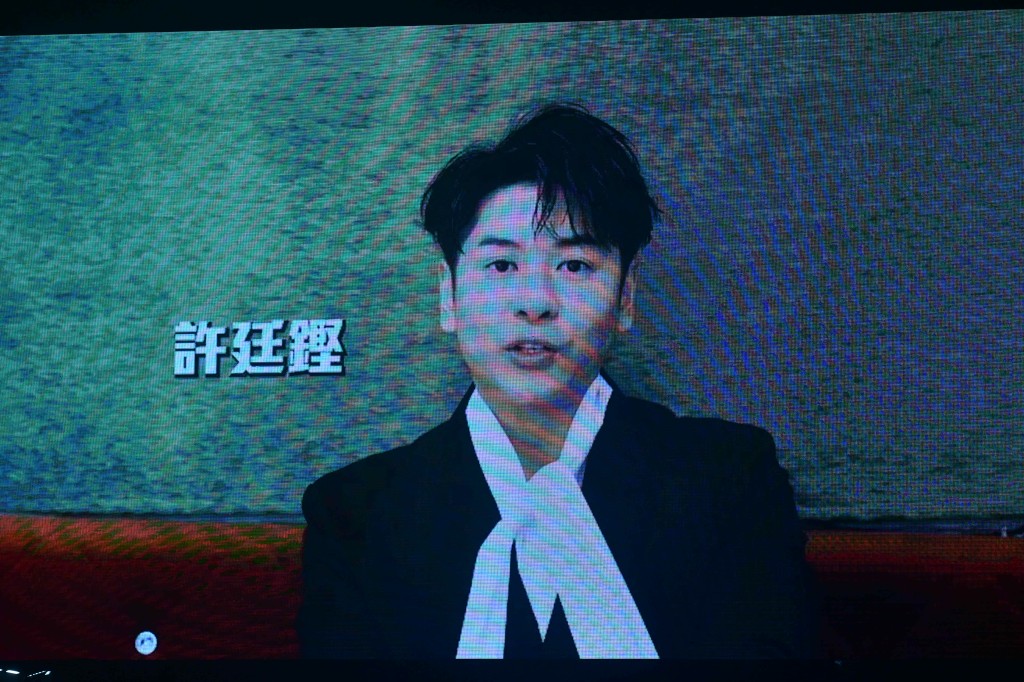 吳若希本來打算在台上「破冰」的歌手許廷鏗拍片現身。