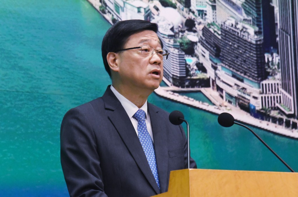 行政長官李家超。何健勇攝 行政長官李家超。何健勇攝