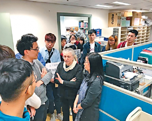 浸大學生會會長劉子頎被指講粗口辱罵教師。