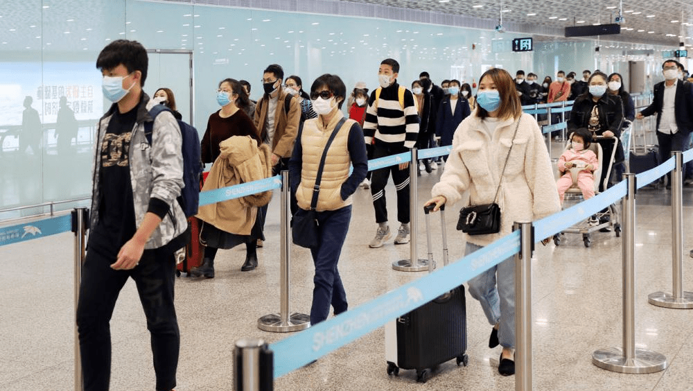 大陸抵台旅客採檢,首日陽性率27.8%。資料圖片