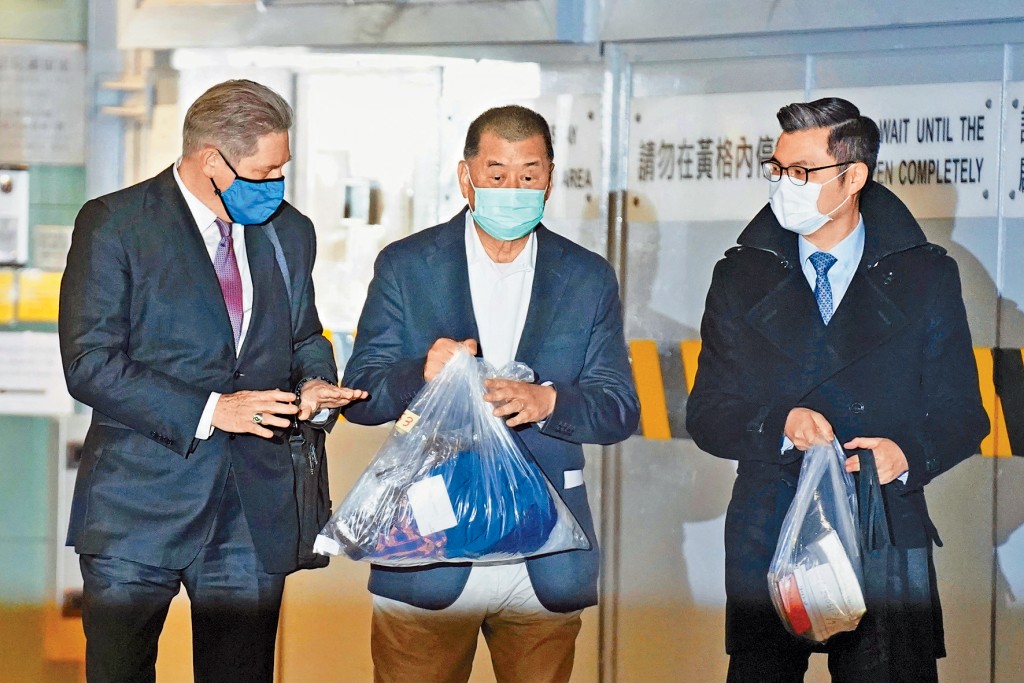 黎智英與《蘋果》相關公司涉串謀勾結外國勢力案,昨第74日審訊。