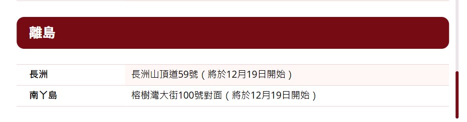 離島區「郵筒聖誕樹」打卡位。「旅遊發展局」網頁截圖