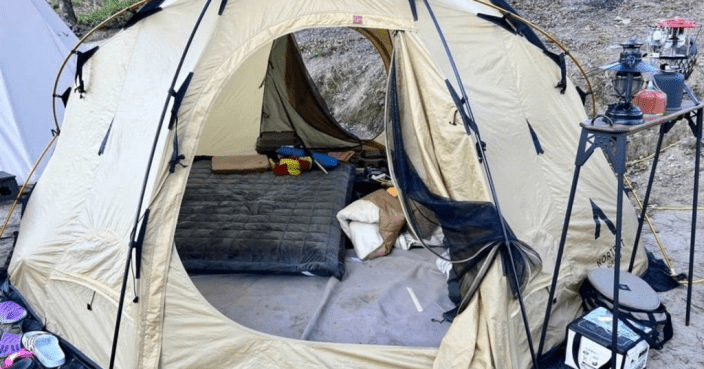 台中一家三口到南投仁愛露營，疑於帳內使用燃氣暖爐取暖，導致一氣化碳中毒。 (圖片來源：中時)