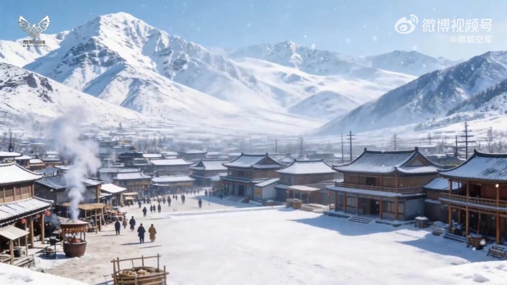 解放軍南部戰區空軍以同樣風格製作反間諜宣導影片。微博@南部空軍