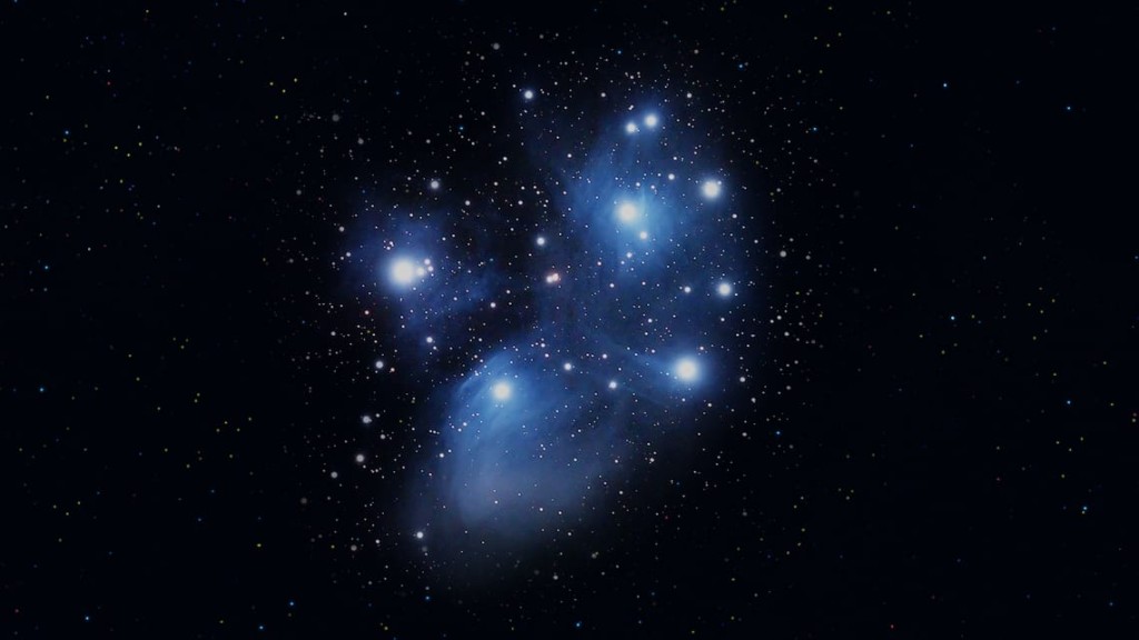 昴宿星团（M45）是金牛座中的疏散星团。 © Vito Technology, Inc.