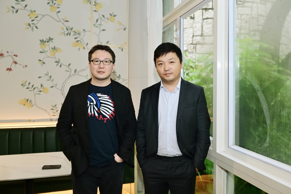 左起：ATLATL始創人兼首席執行官朱鵬程、ATLATL執行總裁周凱。陳極彰攝