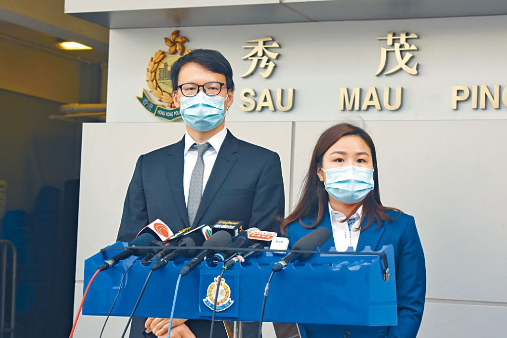 总督察马怜昊（左）及高级督察朱婉湉讲述案情。