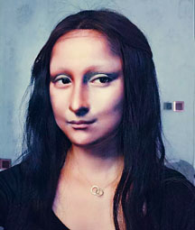 美妆网红曾仿妆蒙娜丽莎在网络爆红。