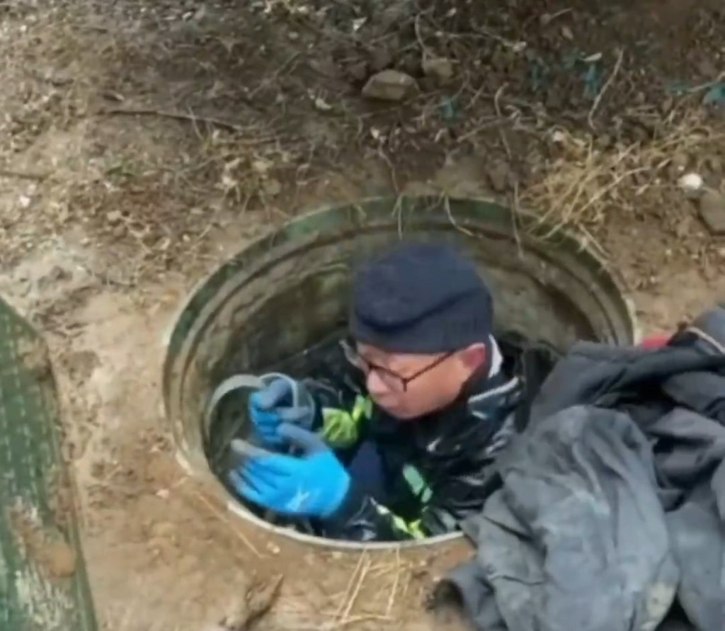 山東小狗跌落廢井3年,終成功獲救。抖音 山東小狗跌落廢井3年,終成功獲救。抖音