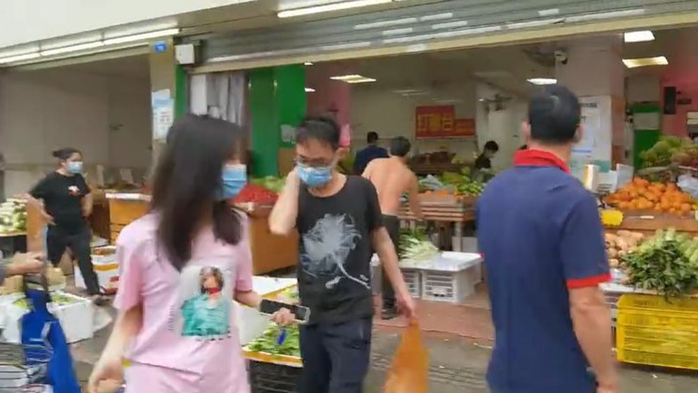 深圳市民购买餸菜情况。网图