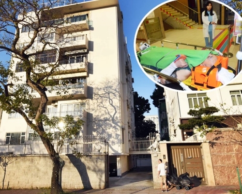 小圖：事主清醒被送往伊利沙伯醫院治理。