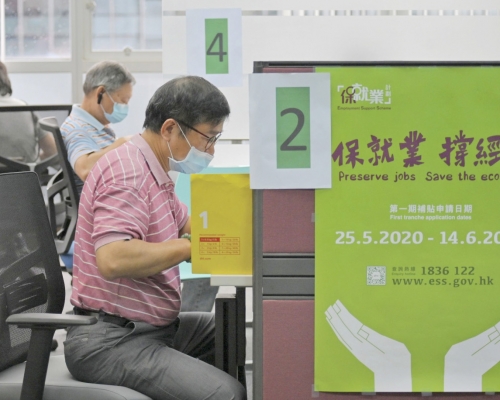 為抵禦疫情對勞動市場的衝擊,政府推出保就業計劃,支援僱主向員工發薪。 資料圖片