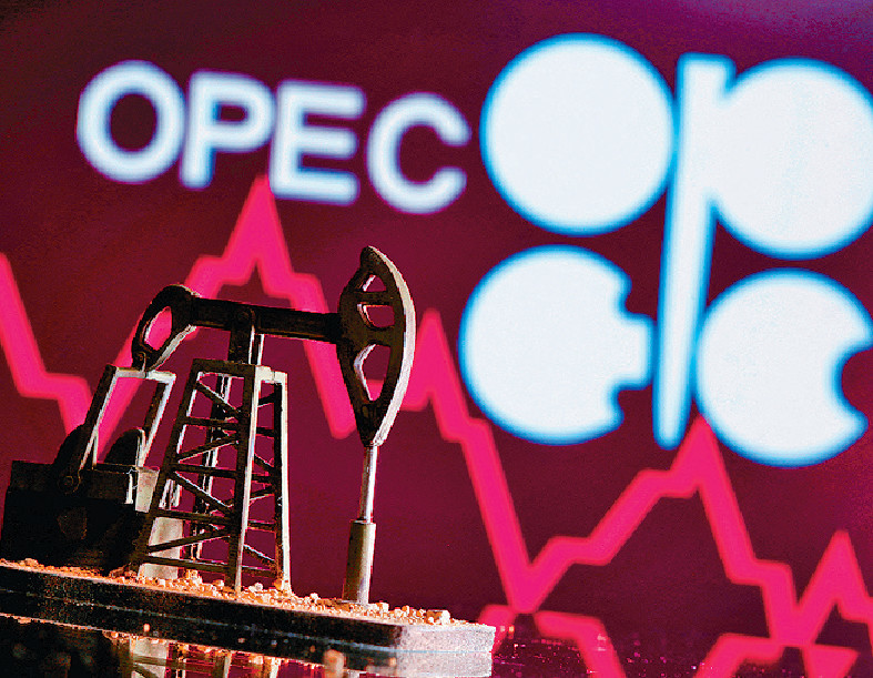 ■OPEC在最新月報中，上調石油需求預期，也有利支撐油價向上。資料圖片
