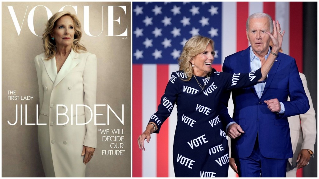 吉尔登上《Vogue》封面，回击外界对拜登质疑。