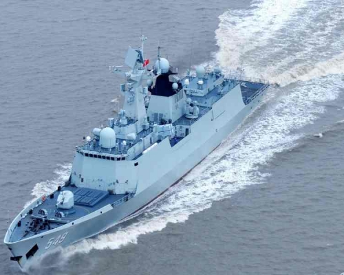 解放軍海軍054A型導彈護衛艦艦長。網圖