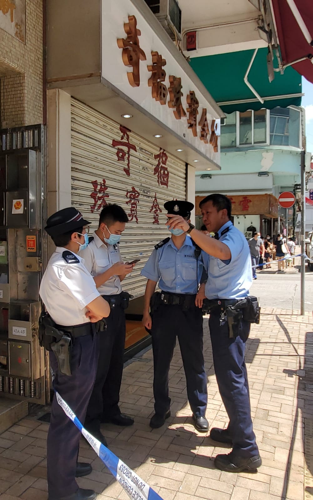 警方到場調查。林思明攝