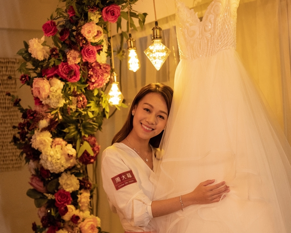 心穎對自己將來的婚禮充滿幻想。