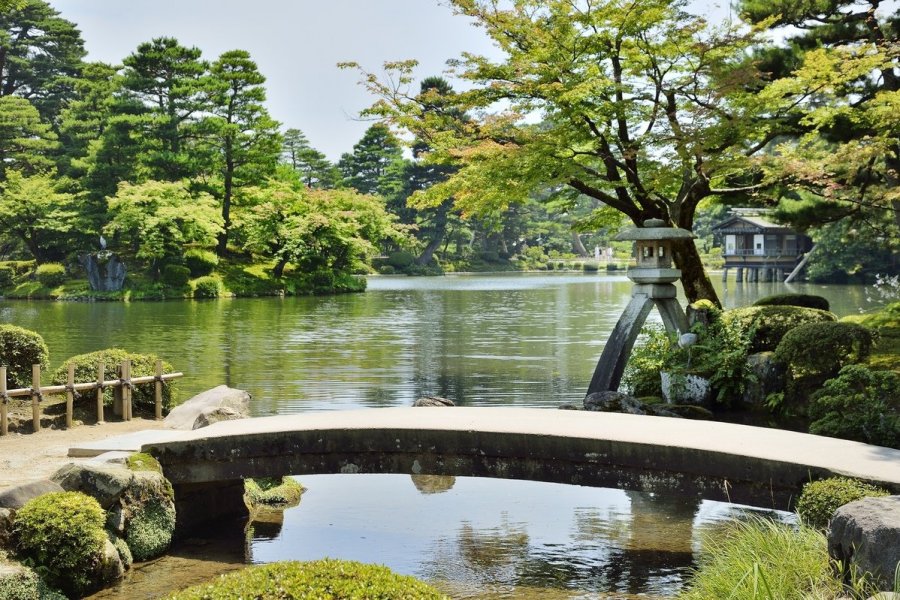 日本三大名園之一金澤兼六園。網上圖片