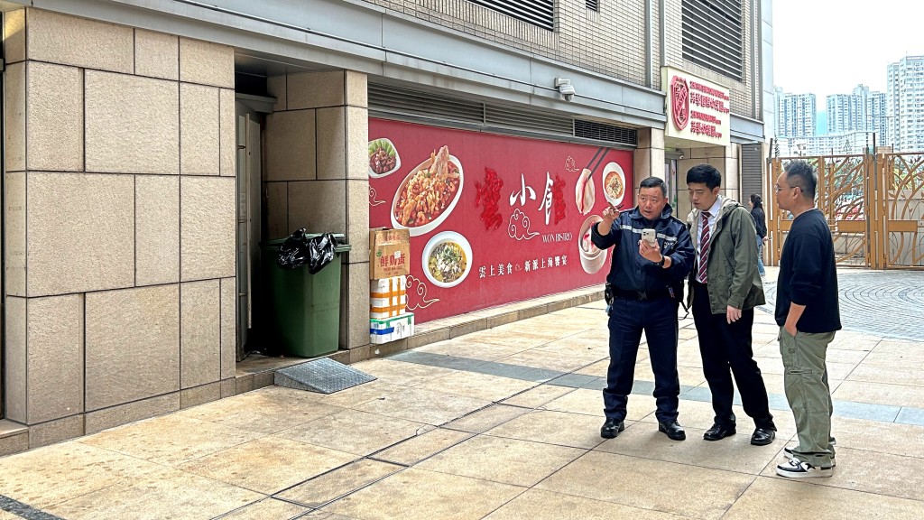 警員到場調查。曾志恆攝