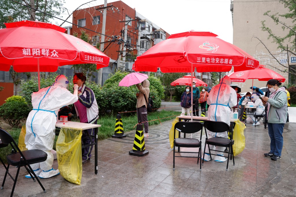 北京在全市九成人口展開核酸檢測。路透社圖片