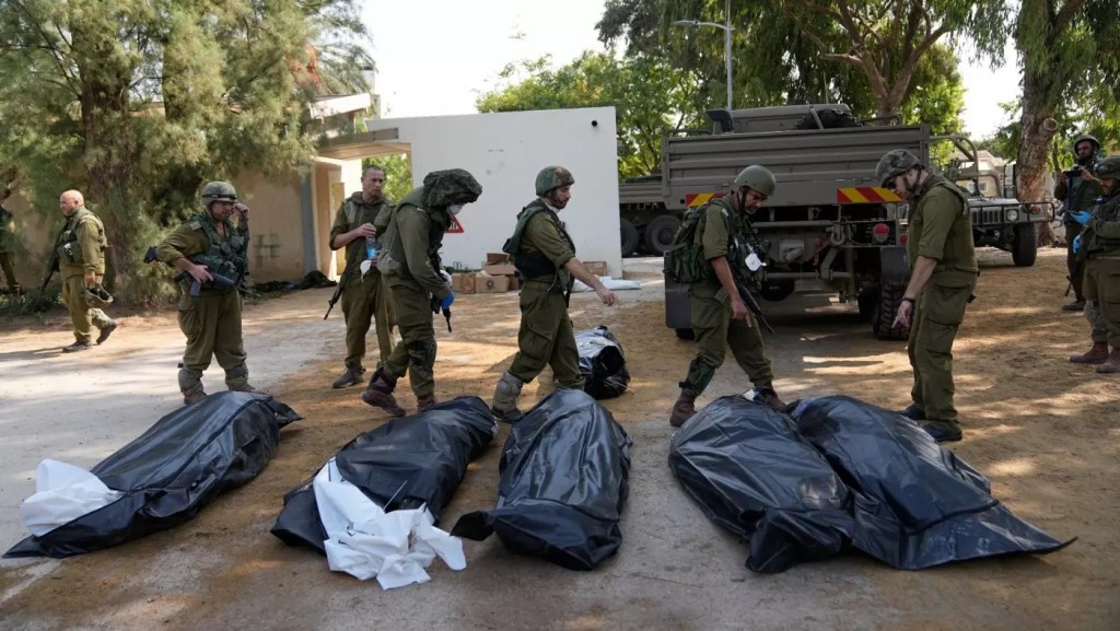 以色列社區卡法阿扎200名平民遭哈馬斯分子屠殺。美聯社