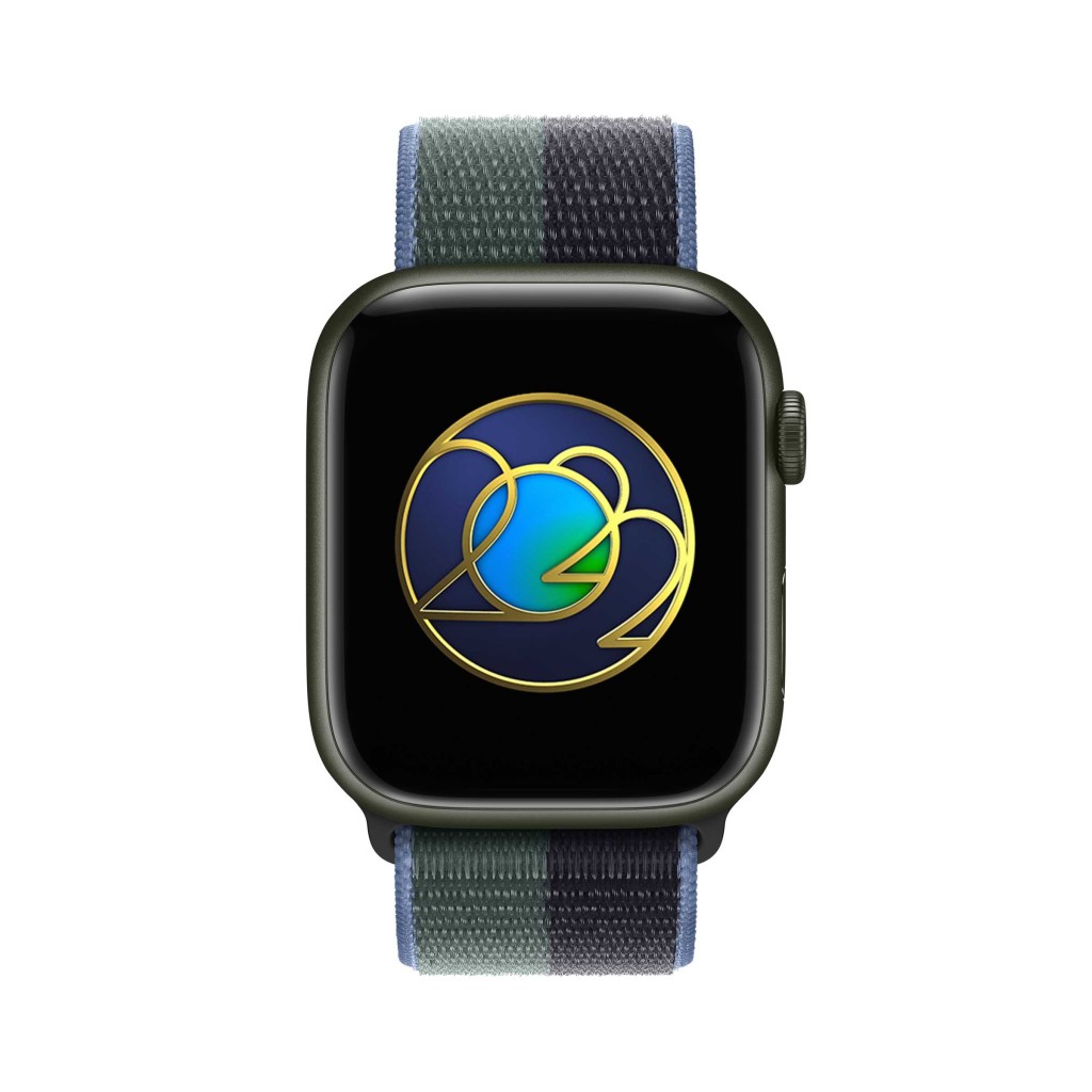 Apple Watch用戶今日只要進行30鐘運動記錄，便可獲得「世界地球日挑戰獎章」以及iMessage Sticker。