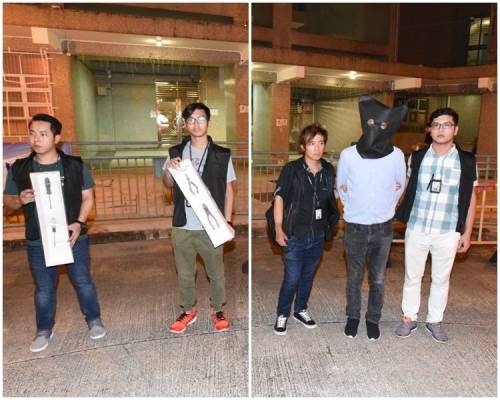 警員在佘男住處檢獲一批懷疑與案件有關的工具。